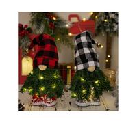 Figurina decorativa a forma di gnomo natalizio con luci incantevoli e tessuto accogliente per uno stile natalizio