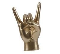 Figurina decorativa della statua del gesto della mano della roccia per il