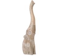 Figurina Decorativa In Legno Boho Vintage 65cm Marrakesch Orientale Marrone