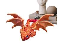 Figurina del drago, drago giocattolo,Ornamenti di draghi volanti di simulazione stampati in 3D | Descrizione del desktop per la casa, artigianato creativo per il desktop o un mobile per libreria