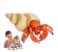 Figurina del granchio eremita - Animal Toy per bambini | Modello di animale marino a forma di granchio Simulazione creatura marina Ornamento educativo per bambini
