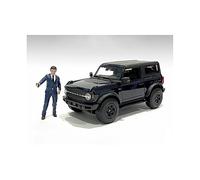 Figurina del venditore maschio della concessionaria per modelli in scala 124 di American Diorama 76407