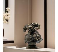 Figurina Della Testa di RAM Dipinta a Mano 7.8x4.5x7,8 Pollici per Il Fulcro Del