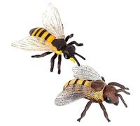 Figurina delle 2 pcs vespa realistica e killer pvc di plastica educative e figurine di animali decorativi per la casa, scuola