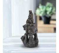 Figurina dell'orso nero Famiglia dell'orso nero per la scrivania della