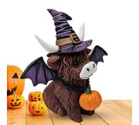 Figurina Di 'altopiano, Statua Del Bestiame Altopiano, Scultura Da Collezione In Resina, Decorazione Del Vassoio A Livello Festivo, Decorazione Di Feste Di Halloween, Accento Per Giardini De