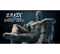 Figurina Di Deadpool In Stampa 3D In Resina 18CM (Non Pitturata)