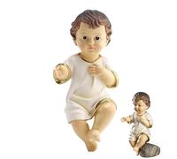 Figurina Di Gesù Bambino, Statua Di Gesù Infantile In Resina, Santa Della Santa Famiglia Fatta A Mano, Scultura Del Bambino Religioso Creativo, Decorazione Della Scena Natività Per La Casa Desktop