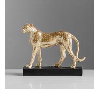 Figurina di ghepardo Figurina di animali artigianali in resina per paesaggio
