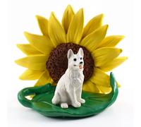 Figurina Di Girasole Per Pastore Tedesco Bianca