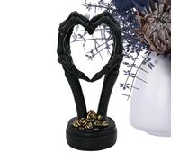 Figurina di Halloween a Forma di Cuore macabro, Ornamento Realistico, Statua Decorativa | Pezzo Creativo per l'atmosfera della tavola, Regalo per Eventi Interni, Ufficio, Soggiorno