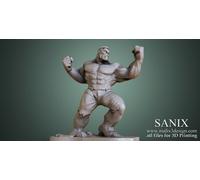 Figurina Di Hulk In Stampa 3D In Resina 18Cm (Non Dipinta)