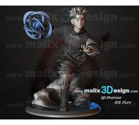 Figurina Di Naruto In Stampa 3D In Resina 18Cm (Non Dipinta)