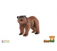 figurina di orso bruno 12 cm - modello plastico realistico