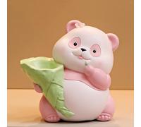 Figurina di panda Statua di panda Resina Creativa Salvadanaio Ornamento da