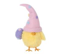 Figurina di peluche pasquale decorazione fatta a mano decorazione gallina in piedi decorazione della tavola primaverile per la casa