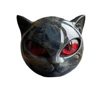 Figurina di pietra di gatto nero - statua di mini gatto artigianale, ornamenti per gatti di gemma, scultura in resina nera di gatti GATS Ornament Ornament Healing Stone per Interior Designers