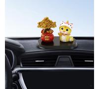 Figurina di serpente per il 2025, statua dell'albero dei soldi Feng Shui,