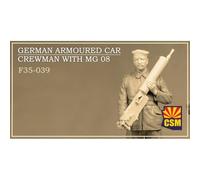 Figurina Di Un Membro Dell'Equipaggio Di Un Carro Armato Tedesco Con Mg 08