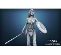 Figurina Di Wonder Woman In Resina 3D 18Cm (Non Pitturata)
