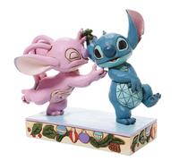 Figurina Disney Traditions Angel E Stitch Mistoletoe Kisses