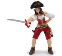 Figurina Donna Pirata Rossa - Collezione Papo Corsari - Nouvo