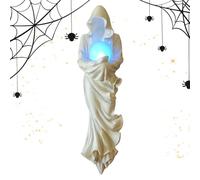 Figurina fantasma - 9,84 pollici abbracciano la luce fantasma per decorazioni di Halloween, ornamento gotico artistico oscuro, sostegno stagionale per adolescenti, adulti, bambini, amici e famiglie di