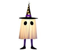 Figurina Fantasma Di Halloween - Cappello Ghost Ghost Glowing | Ornamenti Di Halloween | Luce A Ciondolo Spettrale | Decorazioni Di Outdoor | Luci A Sospensione Con Stregone Spettrale