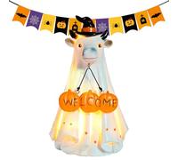 Figurina fantasma divertente | Decorazione di fantasmi animali,Decorazione di Halloween per giardino finestra corridoio casa incantata