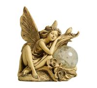 Figurina fata patio elfo ragazza figura prato ornamento giardino statua