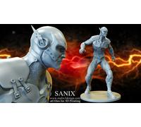 Figurina Flash In Resina 3D 18Cm (Non Pitturata)