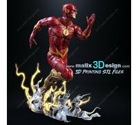 Figurina Flash In Stampa 3D In Resina 18Cm (Non Pitturata)