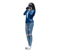 Figurina fotografa in 1/64 - bambola di persone in miniatura simulata | Figura di display realistica per scrivania, casa, decorazioni per ufficio, decorazione della scena da collezione, ideale p