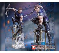 Figurina Hawkeye In Stampa 3D In Resina 18Cm (Non Pitturata)