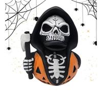 Figurina Horror Con Falcetto - Ornamento Scheletro Da Collezione, Gotica | Gotico Per Auto Libreria Decorazione Halloween Ornamento Da Collezione Statuina Gotica Antra
