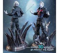Figurina IceMan (X-Men) Stampa 3D Resina 18Cm (Non Dipinta)