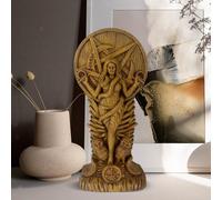 Figurina in resina della statua della dea strega serpente donna per la
