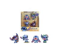 Figurina Jada Disney Stitch 4-Pack Metallo 6 cm Finitura Metallica