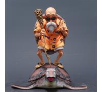 Figurina MAESTRO ROSHI 26 CM con tartaruga 3D collezione manga Dragon Ball Z