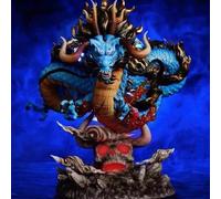 Figurina One Piece Dragon Kaido In PVC 22 cm Con Base Funzionante Luce