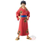 Banpresto Monkey D Luffy Wanokuni Yukata The Grandline Series One Piece Figure 16 Cm Arancione