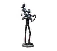 Figurina padre-figlia, opera d'arte, regalo per papà in memoria del
