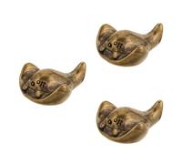 Figurina per animali in ottone carino Mini Devil Fish Design adatto per