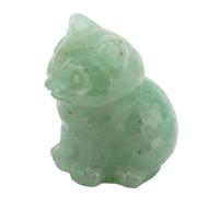 Figurina per Gatti Intagliata in Pietra di per la Decorazione dell'ufficio, un'elegante Idea per Ornamenti del Gattino Fortunato per la Famiglia e Gli Amici (Tipo 2)
