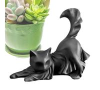 Figurina Per Gatti - Scultura Di Gatto Horror Nero | Statue Gotica In Resina Libreria Da Letto Da Letto | Ornamento Decorativo Spettrale Per Le Vacanze Soggiorno Tavolo Da Tavolo Da Riferimento Per La