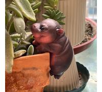 Figurina per piante per piante statue di animali artigianali bonsai per la