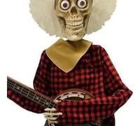 Figurina Per Scheletro Regalo Halloween Figurina Banjo Feeping Gride Gialle Rosse Che Dettagliano Perfetti Amanti Della Musica E Collezionista Vacanze Durevoli Decorazioni La Casa