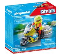Playmobil Emergency Motorcycle With Intermittent Light Argento Bambini