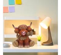 Figurina realistica di mucca delle Highlands, bambola artigianale per