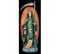 Figurina Santa Muerte Reaper Sensenmann Fantasy Gothic Dekofigur 18,5cm Verde